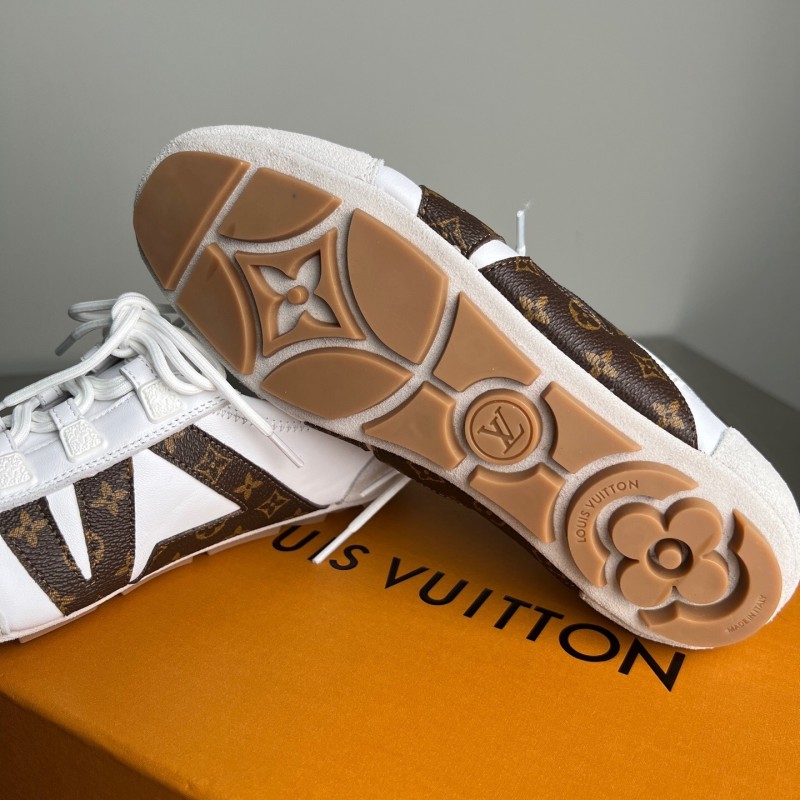 Lv Sneakerina 2025 SS Ballet Round Toe Lace-Up Low Top Lifestyle Casual Shoes - YC
