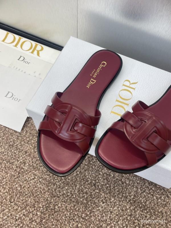 Dior D-Club Jelly Color Hollow Layered Cross Strap Women's Sandals - KFY00280