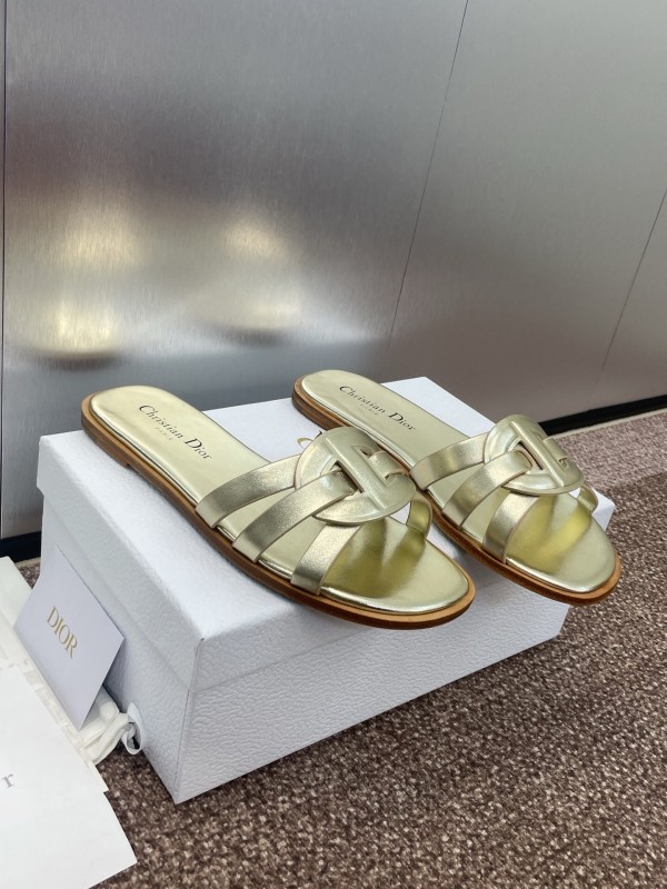 Dior D-Club Jelly Color Hollow Layered Cross-Strap Women Sandals - KFY00280