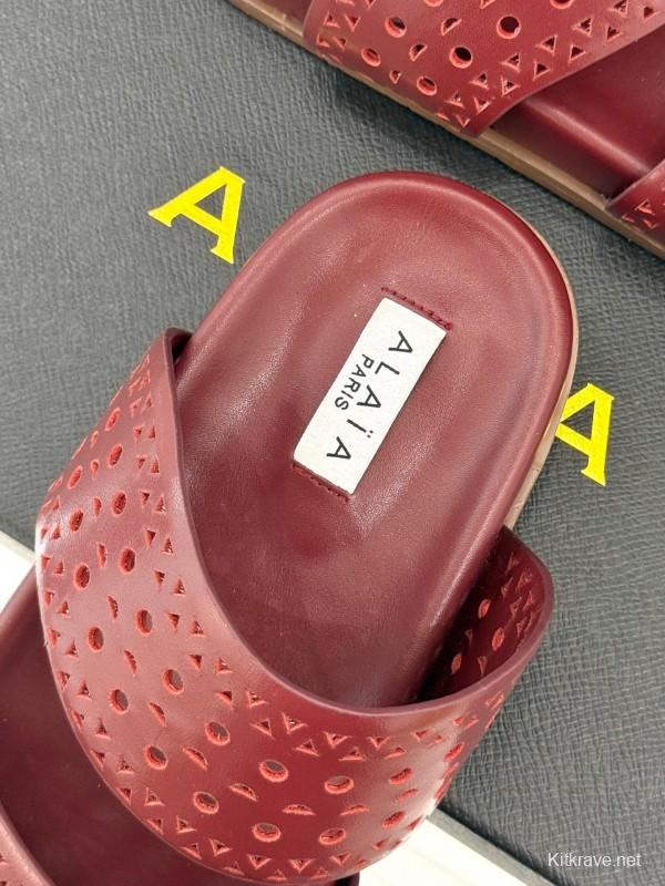 Alaia Spring Summer 2025 Laser-Cut Openwork Casual Sandals - KFY00260