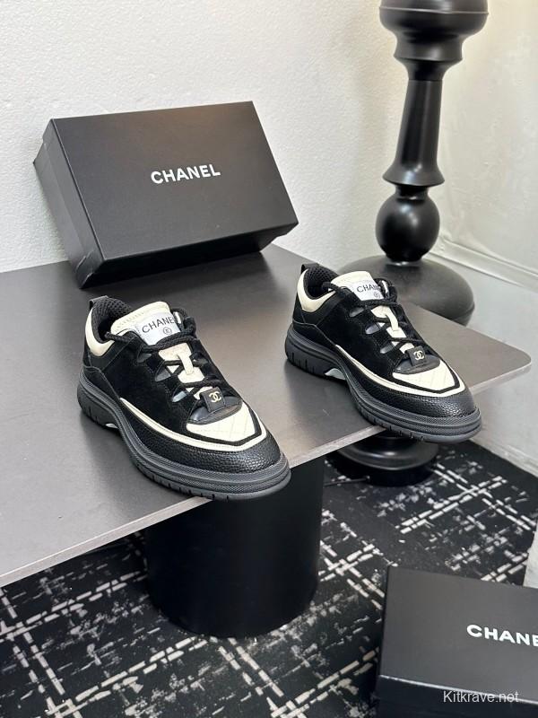 Chanel Spring-Summer 2025 Runway Thick Sole Sneakers - LY00320