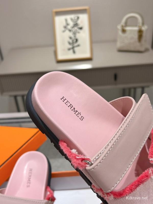 H Sandals 2025SS Latest Official Weaving Tassel Slides - LY00270