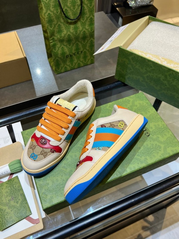 Gucci Distressed Sneakers 2025 SS Collection with Retro Design and Comfort Features - AS00270