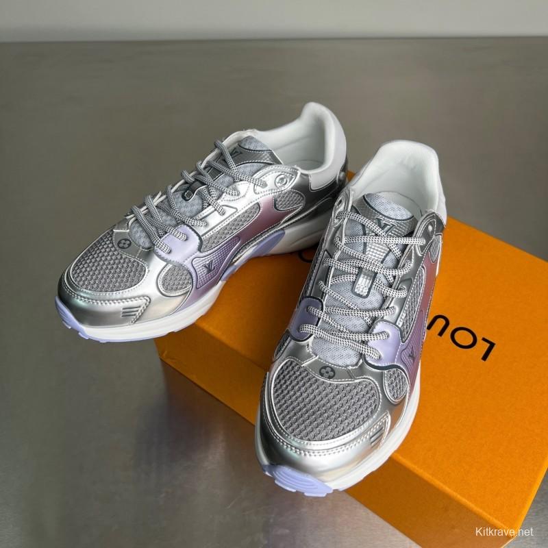 L v Olympia Round Toe Lace-Up Low Top Casual Lifestyle Shoes - YC