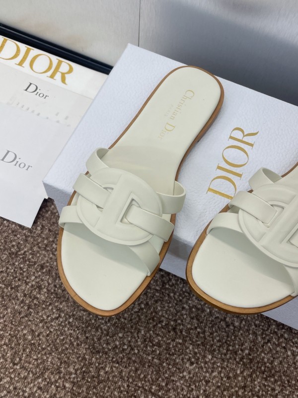 Dior D-Club Jelly Color Hollow Layered Cross Strap Women's Sandals - KFY00280