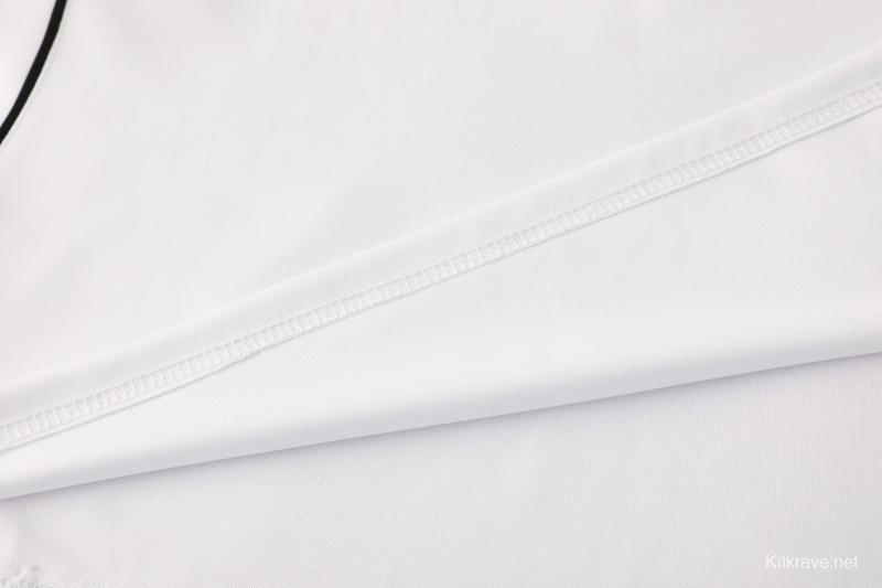 25/26  Adidas White Full zipper Jacket Tracksuit+ long pants