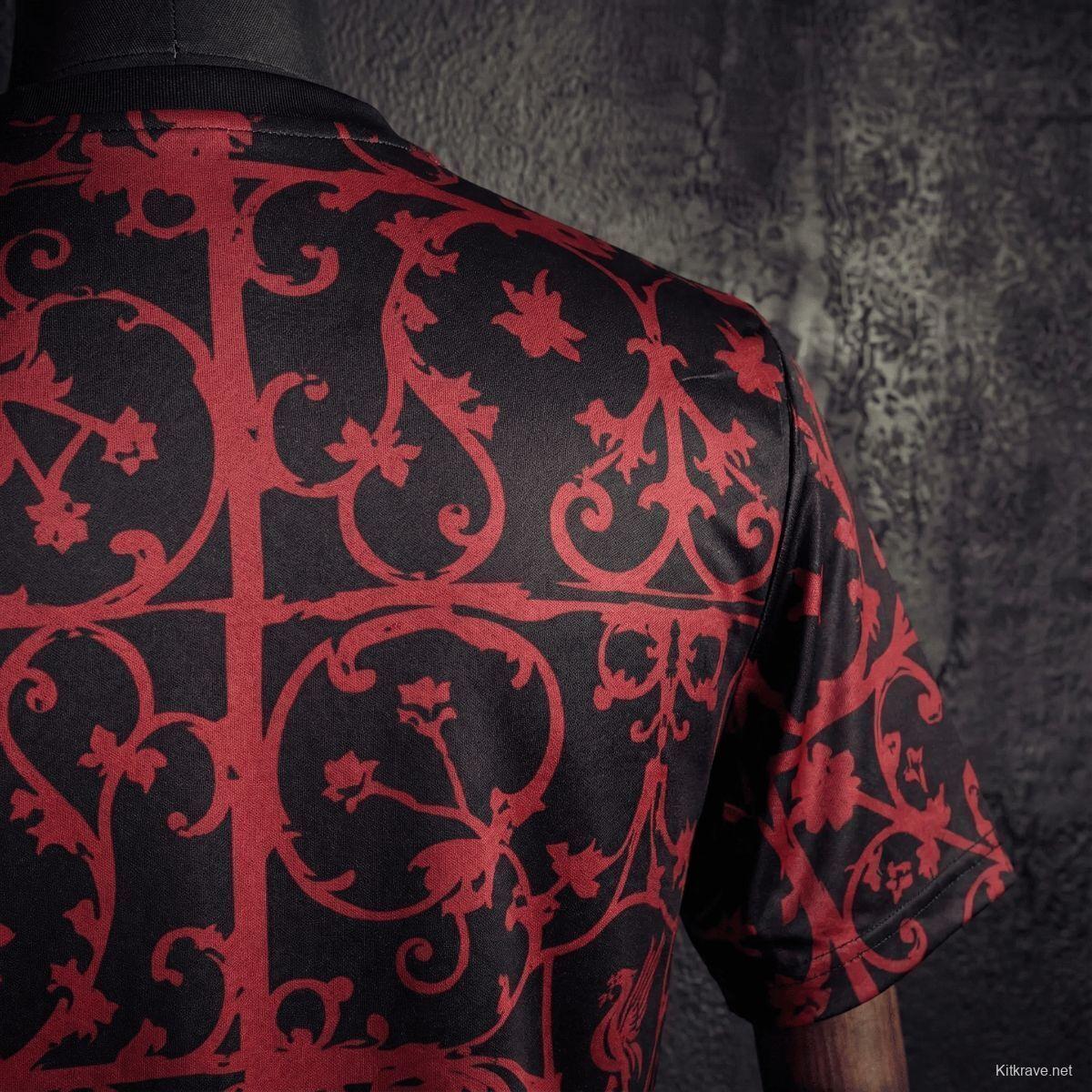 25/26 Liverpool Training Jersey Red And Black Jersey