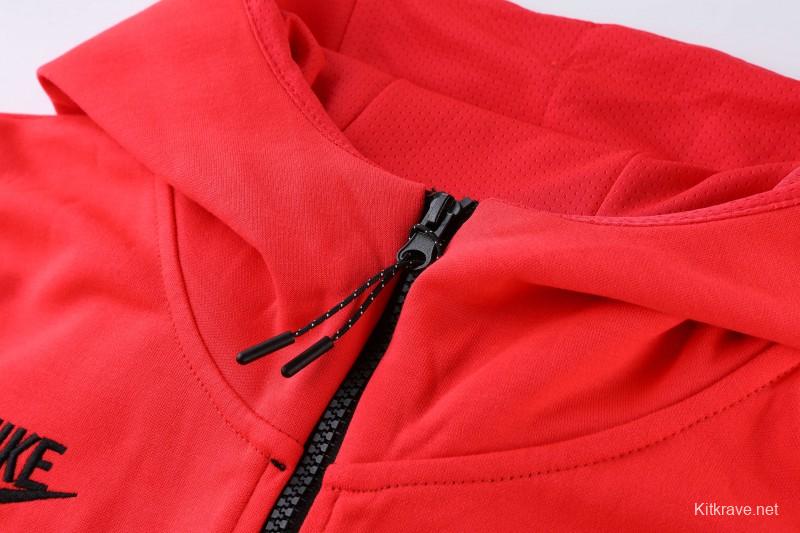 26/27 Liverpool Red Full Zipper Hooded Jacket Tracksuit + Long Pants
