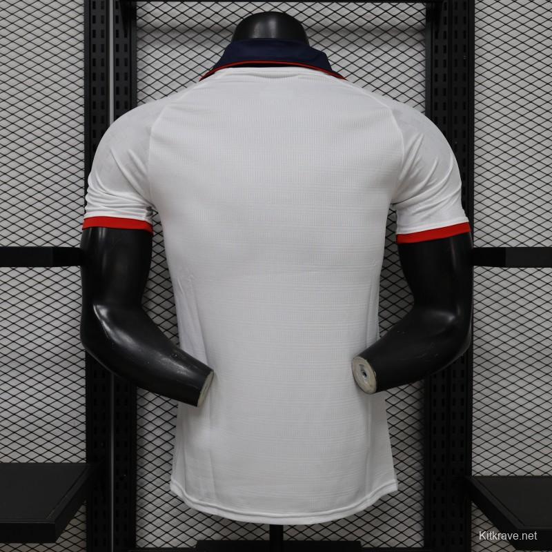 25/26 Player Version Cruz Azul White with Faint Grey Pattern Jersey