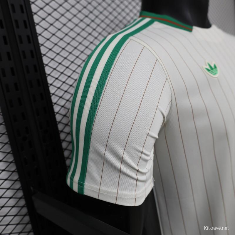 2026 Player Version Algeria White with Green Pinstripes Jersey