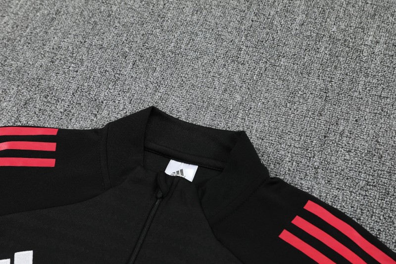 25/26 Riverbed Black Half Zipper Jacket Tracksuit + Long Pants