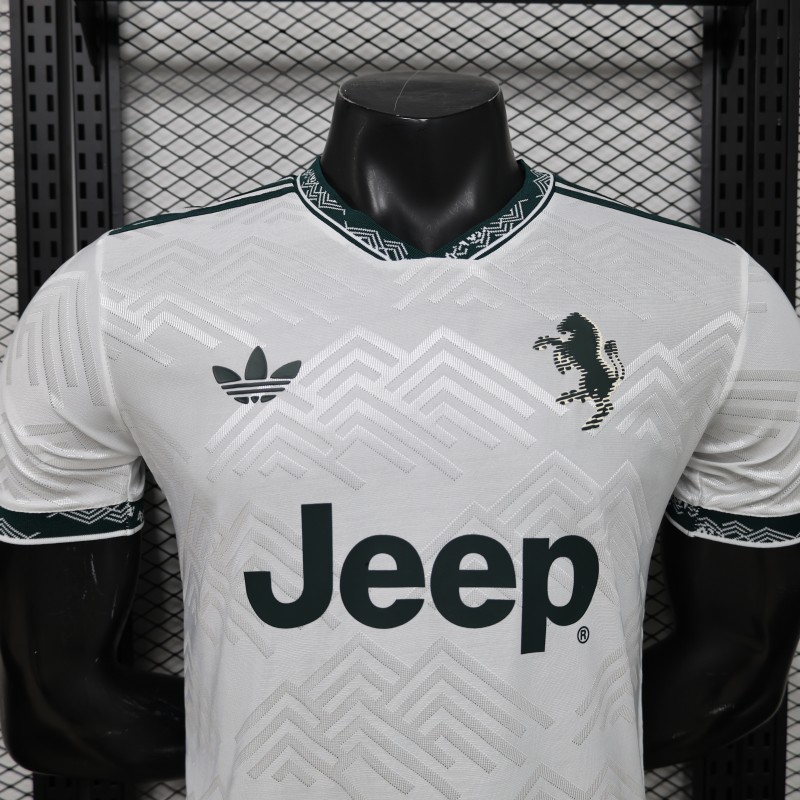 Player Version 26/27 Juventus White with Dark Green Special Edition Jersey
