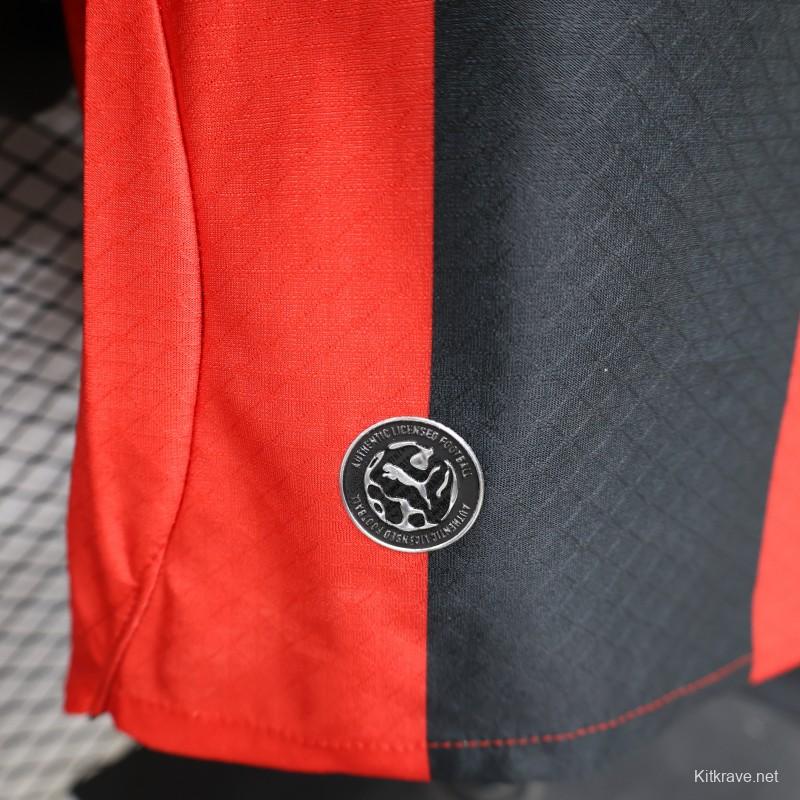 Player Version 26/27 AC Milan Red & Black Vertical Stripe Home Jersey