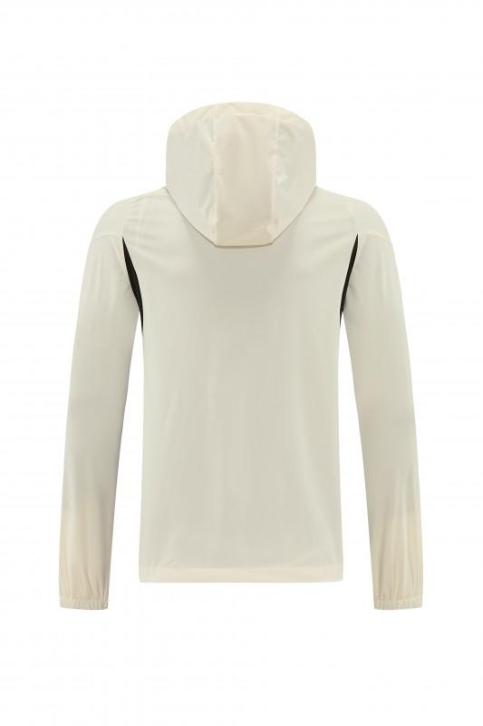26/27 Liverpool Cream Full Zipper Hooded Jacket Tracksuit + Black Long Pants