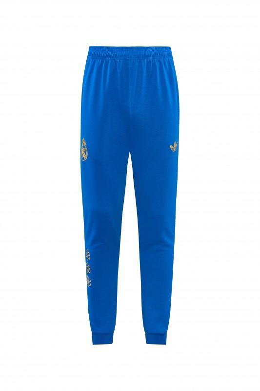 26/27 Real Madrid Royal Blue Pullover Hooded Tracksuit + Long Pants