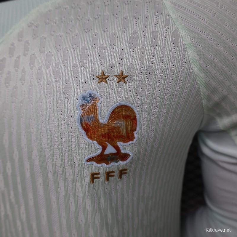 Player Version 26/27 France Mint Green Away Long Sleeve Jersey