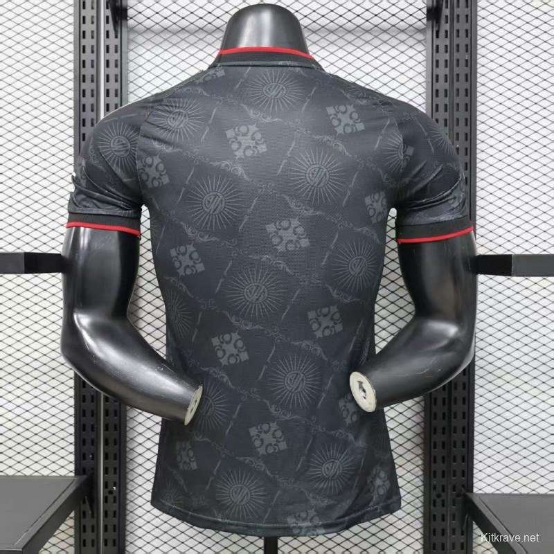 Player Version 26/27 River Plate Black with Red Diagonal Band Third Jersey