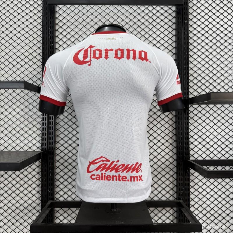 Player Version 26/27 Deportivo Toluca FC New Balance Away White Red Jersey