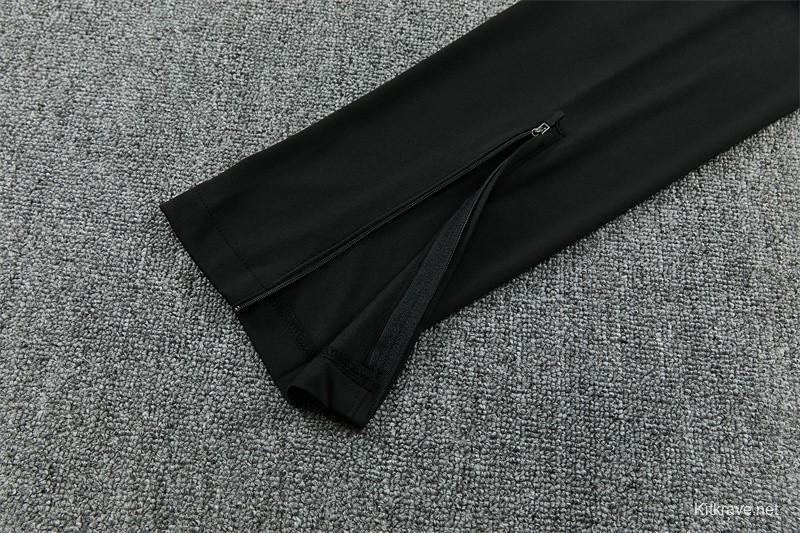 2026 Brazil Black & Yellow Half Zipper Jacket Tracksuit + Long Pants