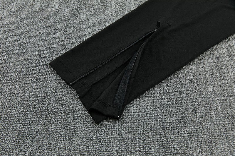 26/27 Brazil Black & Red Half Zipper Jacket Tracksuit + Long Pants