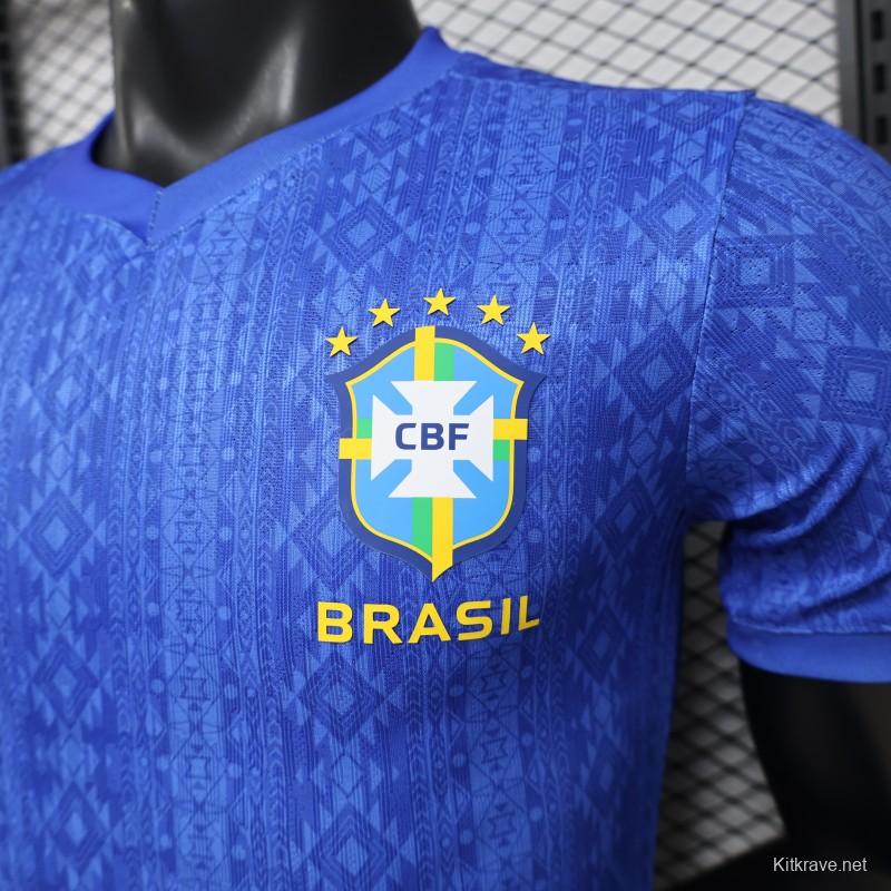 Player Version 2026 Brazil Away Blue Special Edition Jersey