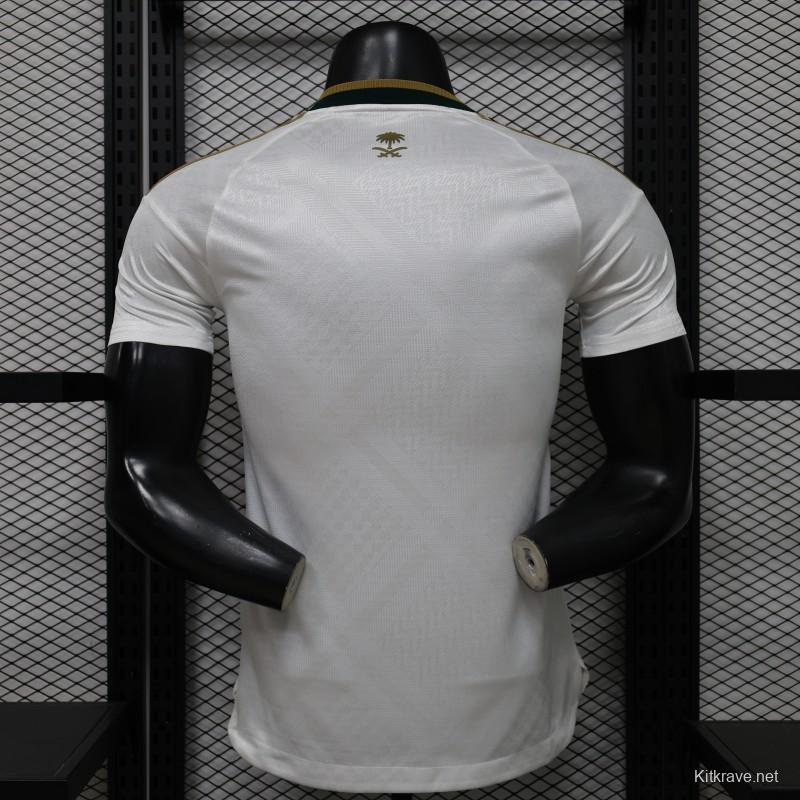 Player Version 26/27 Saudi Arabia  White & Gold Home Jersey
