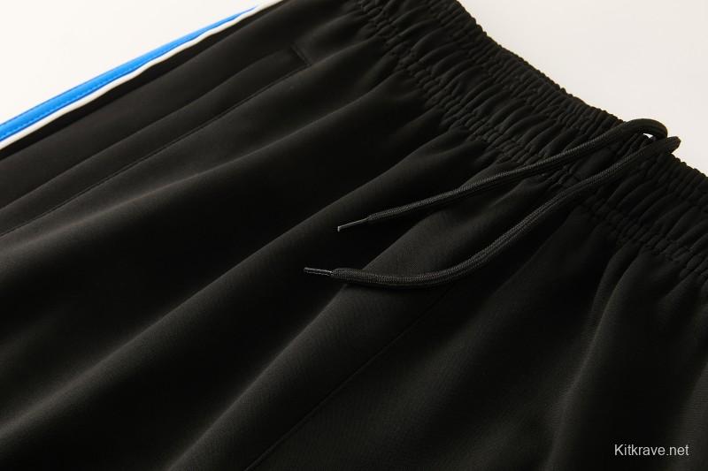 2026/27 Adidas Originals Black & Royal Blue Full Zipper Jacket Tracksuit + Long Pants