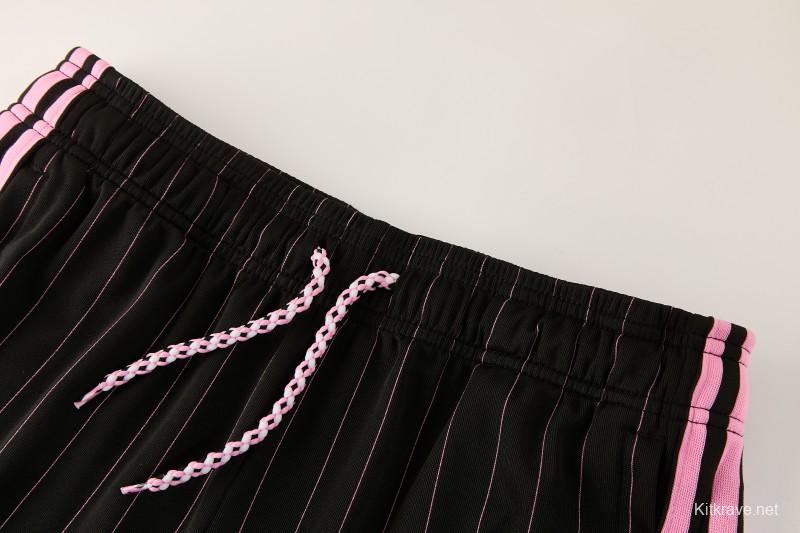 2026/27 Inter Miami CF Black Pinstripe Short Sleeve+Soccer Shorts