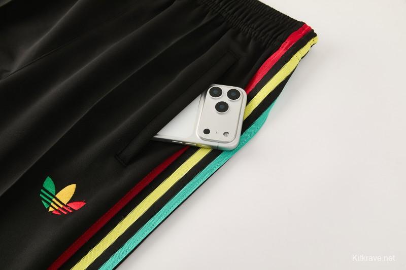 2026/27 Jamaica  Black  Full Zipper Jacket Tracksuit + Long Pants