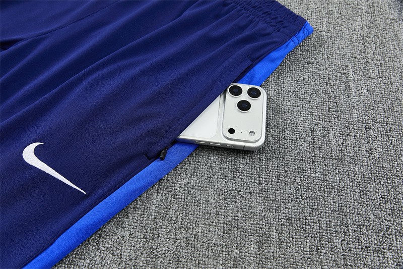 2026 Inter Milan Dark Navy Blue Half Zipper Jacket Tracksuit + Long Pants