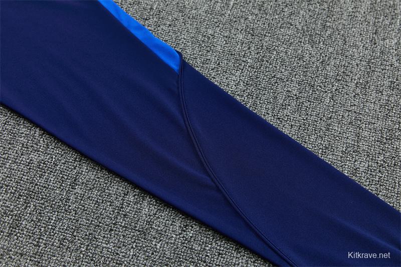 2026 Inter Milan Dark Navy Blue Half Zipper Jacket Tracksuit + Long Pants