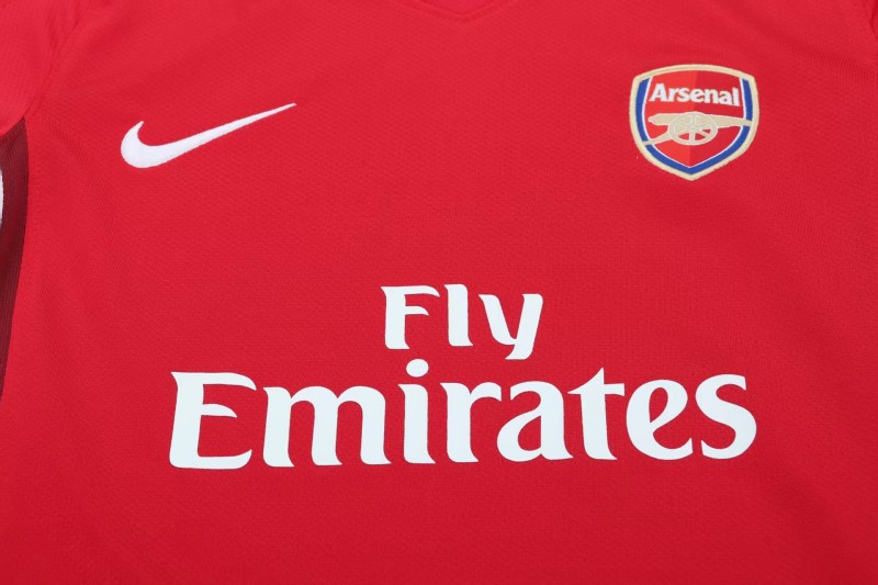 Retro 08/10 Kids  Arsenal Red Home Jersey