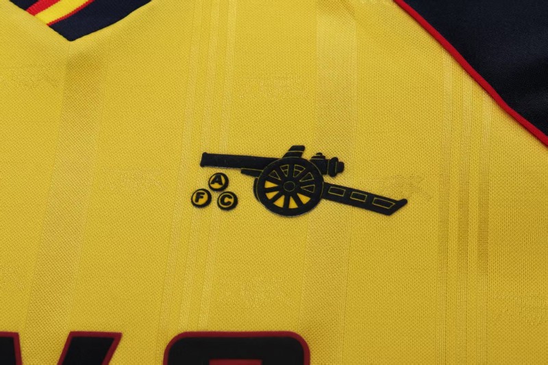 Retro Kids 88/90 Arsenal Yellow Away Jersey