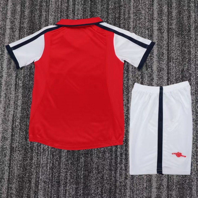 Retro 01/02 Kids Arsenal Red & White Home Jersey