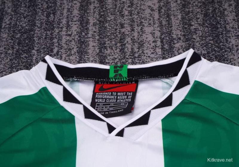 Retro Kids 1996  Nigeria Green Home Jersey