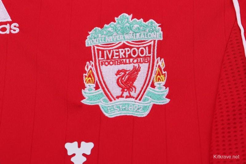 Retro Kids 06/08 Liverpool Red Home Jersey