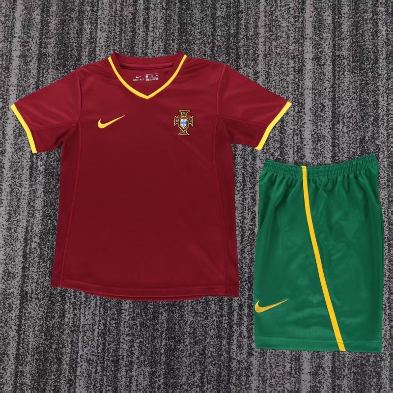 Retro Kids 2000 Portugal Home Jersey