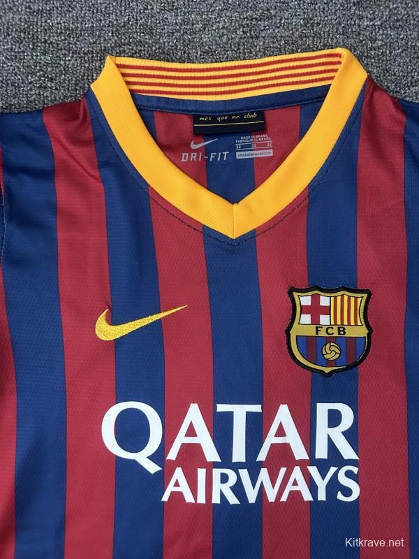 Retro Kids 13/14 FC Barcelona Home Jersey