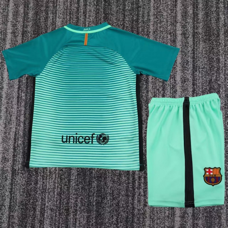 Retro Kids 16/17 Barcelona Third Away Jersey