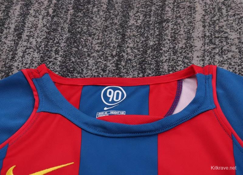 Retro Kids 04/05 FC Barcelona Home Jersey