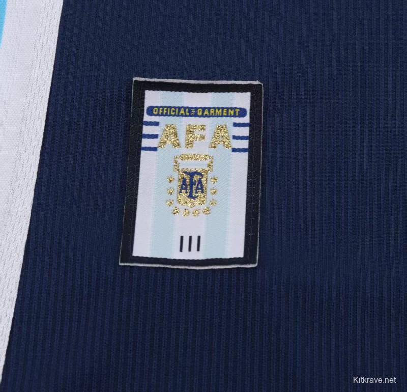 Retro Kids 1998 Argentina Away Jersey