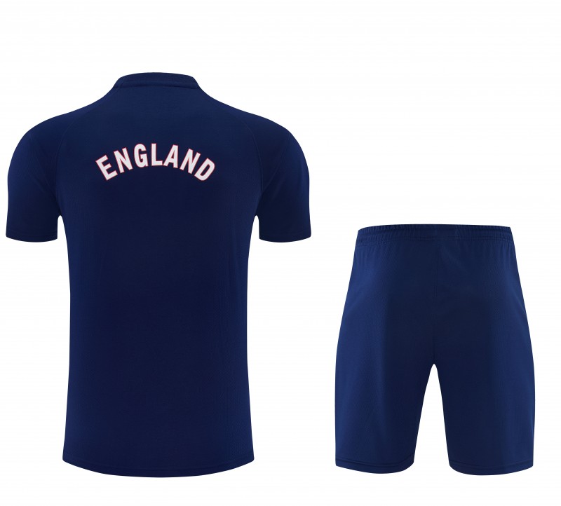 2026 England Navy Blue Short Sleeve + Soccer Shorts
