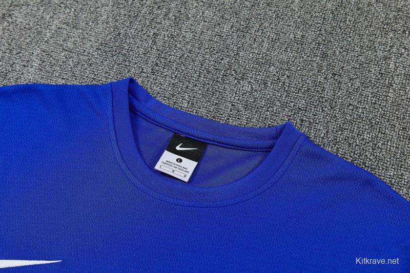 6/27 Chelsea Blue Short Sleeve Training Tee + Long Pants (Home)