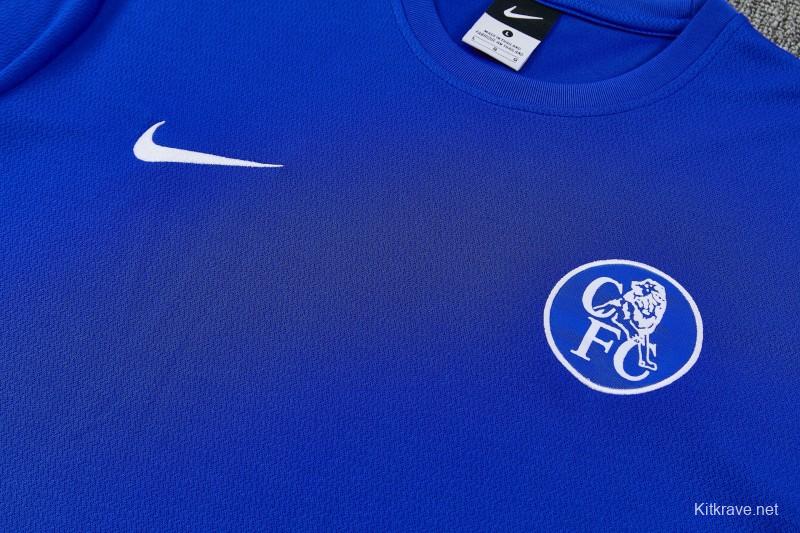 6/27 Chelsea Blue Short Sleeve Training Tee + Long Pants (Home)
