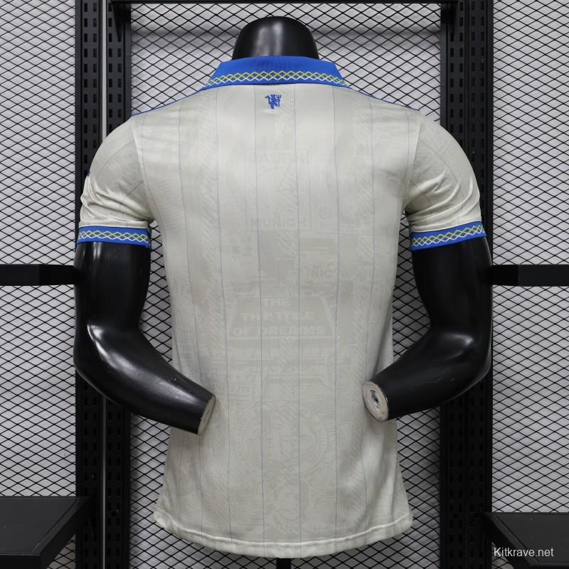 Player Version 26/27 Manchester United Away Cream White Jersey