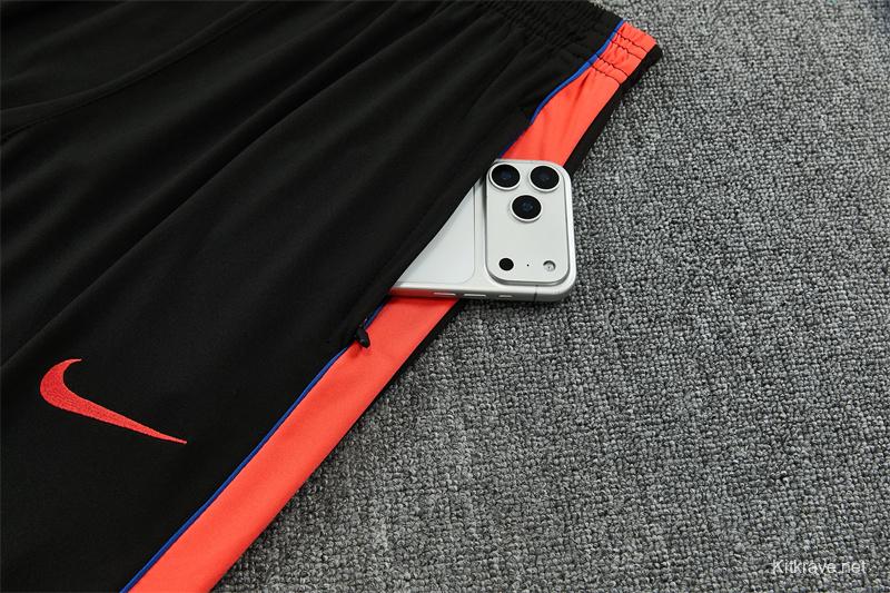 Player Version 26/27 Paris Black Half Zipper Jacket+Long Pants