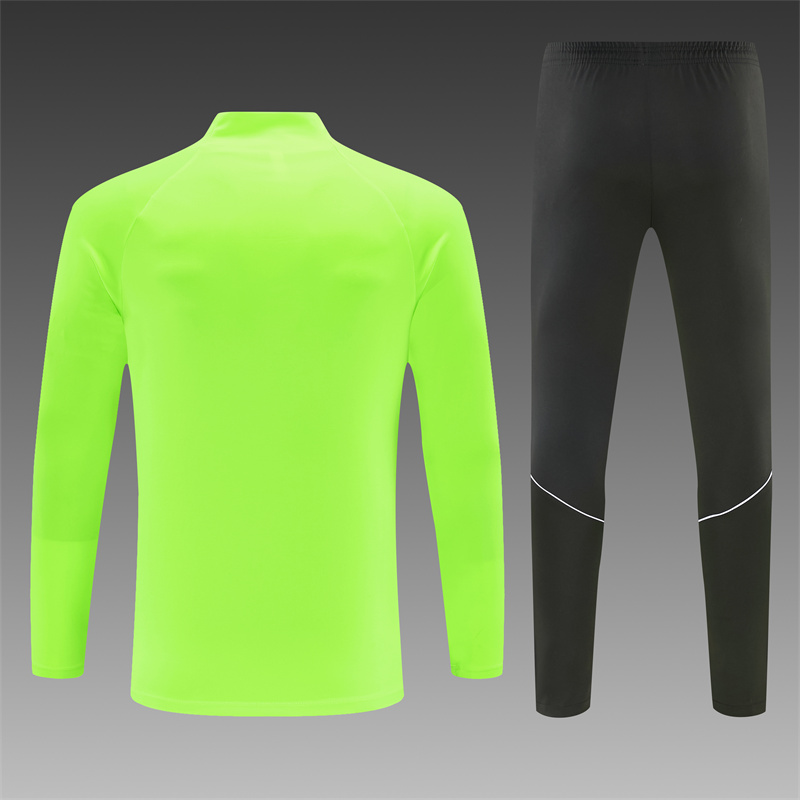 26/27 Atlético Madrid Third Fluorescent Green Half Zipper Jacket Tracksuit + Long Pants