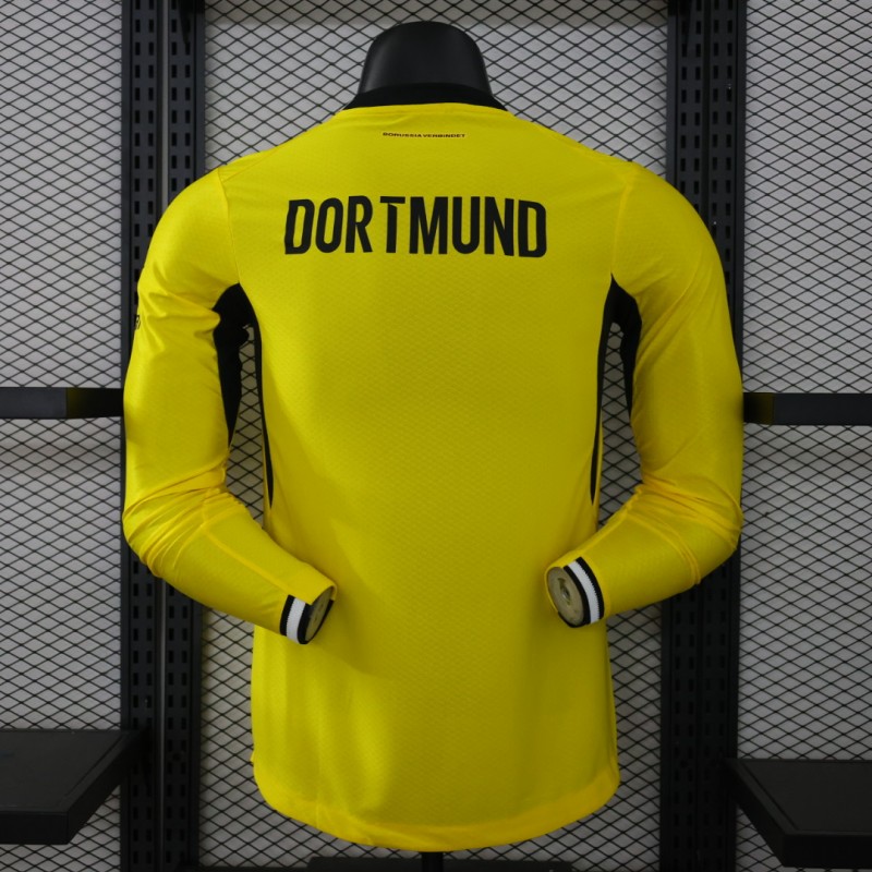 Player Version 26/27  Borussia Dortmund Yellow Home Long Sleeve Jersey