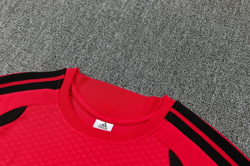 26/27 Manchester United Red & Black Short Sleeve+ Soccer Shorts