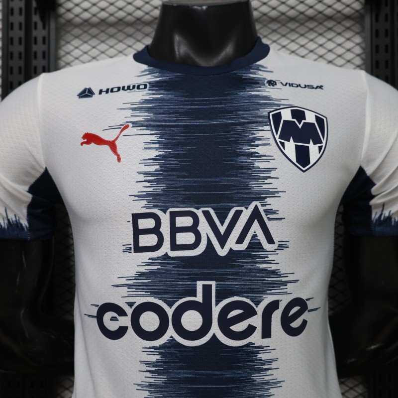 Player Version 26/27 Monterrey Away White Navy Jersey